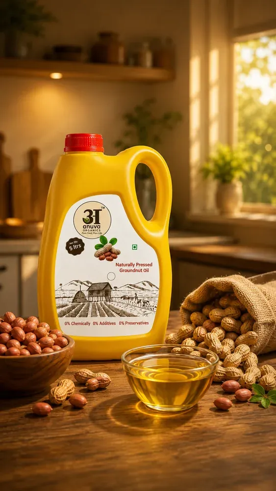 Anuva 5 litre Family Jar in a warm home kitchen